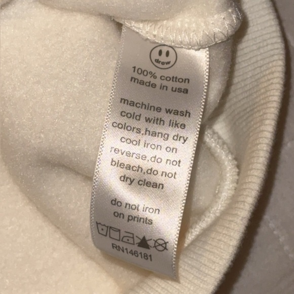 DREW HOUSE The House of Drew Authentic Squirrel Hooded Jacket Coat White MED/XL - Picture 9 of 10